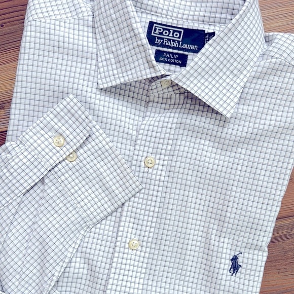 Polo by Ralph Lauren Phillip 100% cotton 16 1/2 and 32/33 - Picture 1 of 4